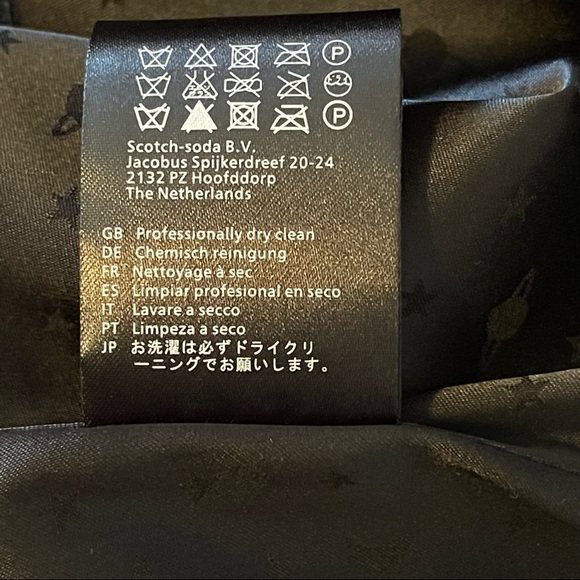 Maison Scotch Punk Radar Scotch & Soda Black Blazer Moto Style Sleeves Large/ - Picture 15 of 15